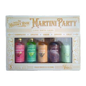 The Midtown Room Martini Party Holiday Classic Cocktail Mixes Gift Set of 5
